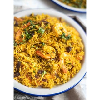 Shrimp Biryani - Non Vegan