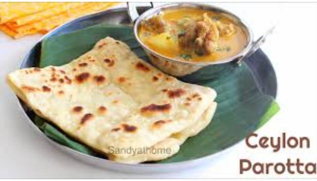 Ceylon Paratha w/ Chicken curry - Non Vegan copy